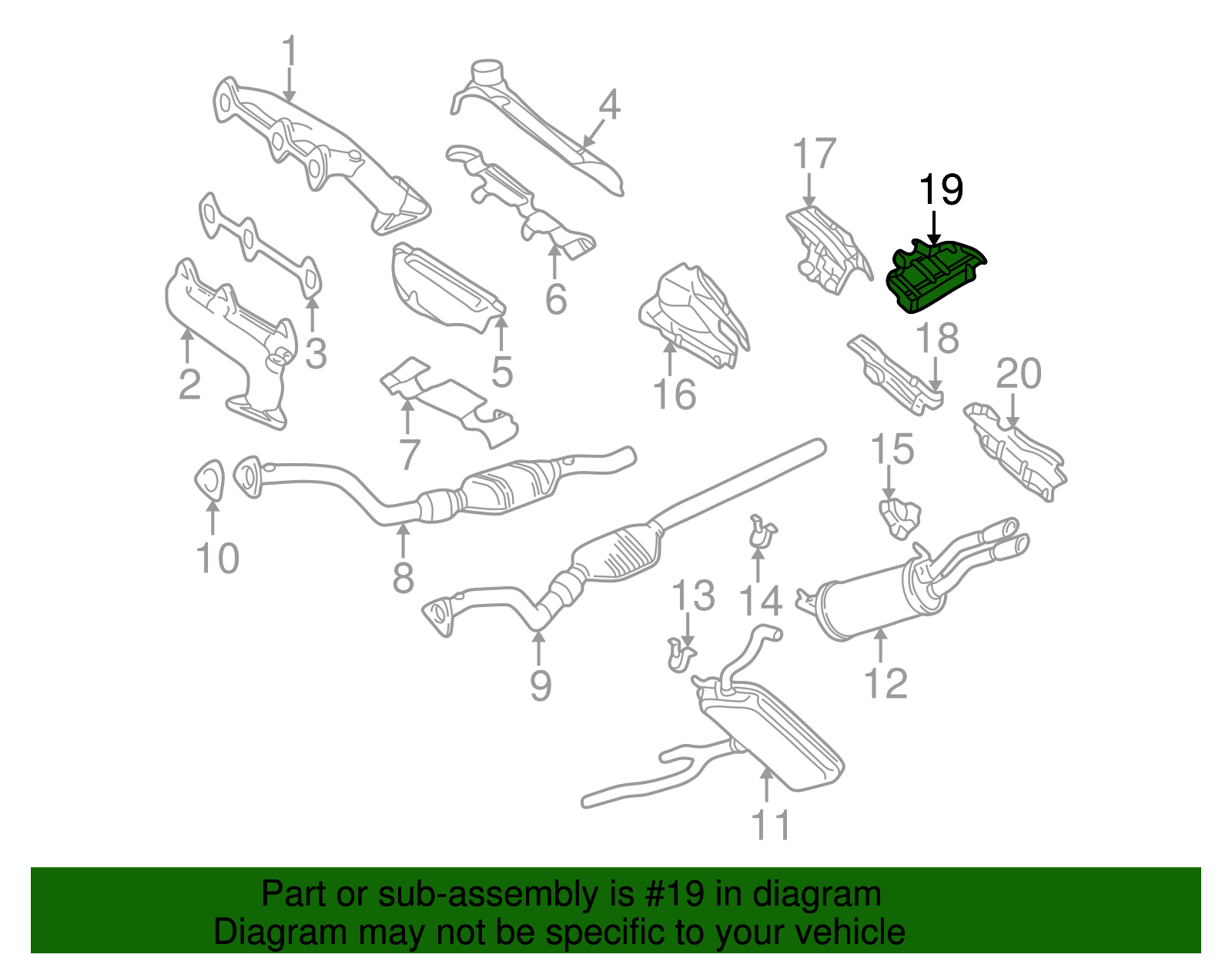 Heat Shield - Volkswagen (8E0-804-173-B)
