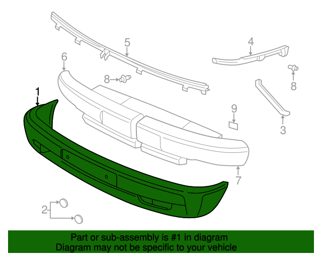 Bumper Cover (Unpainted) 7d0807221egru