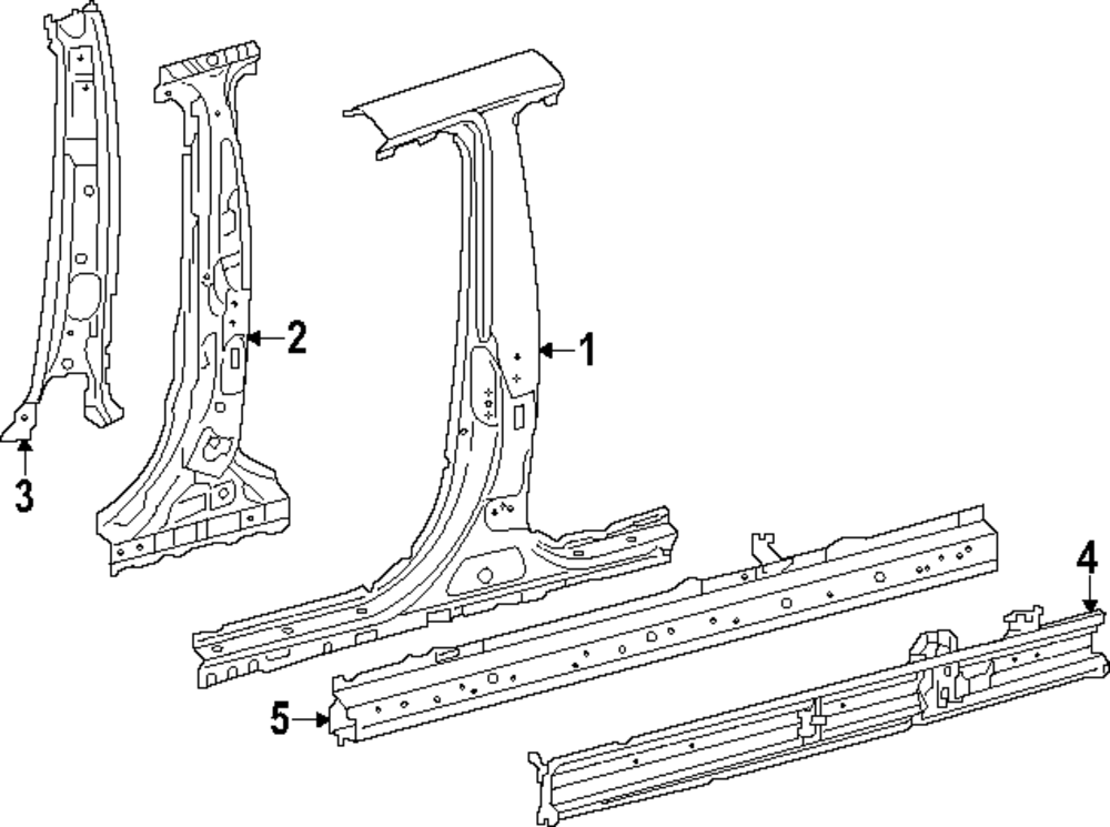 Engine 61306 2024-2025 Toyota Crown Rocker Reinforced 61306-30905 | Toyota Parts Center