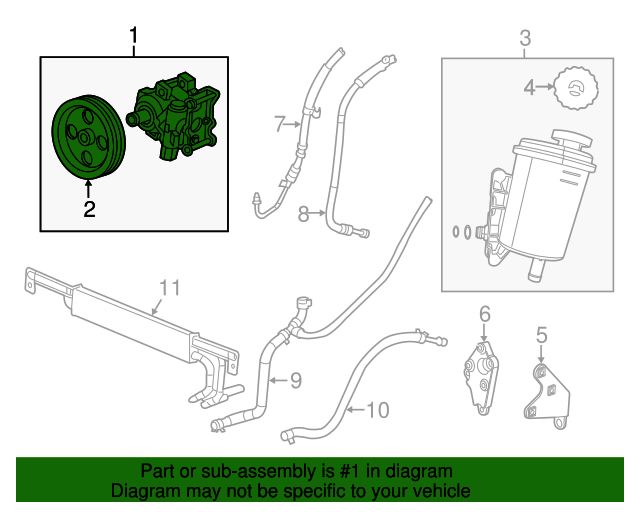 68193091AB Power Steering Pump 20132018 Ram Mopar Parts Canada