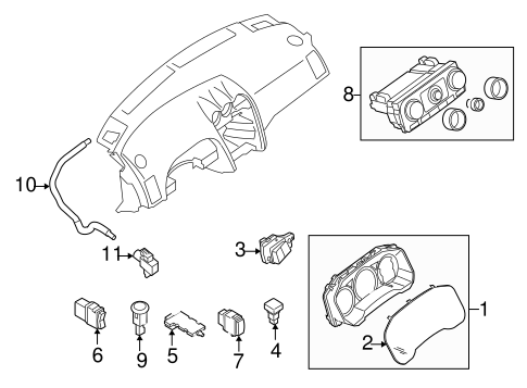 Controls for 2009 Nissan Altima | Nissan OEM Parts Center