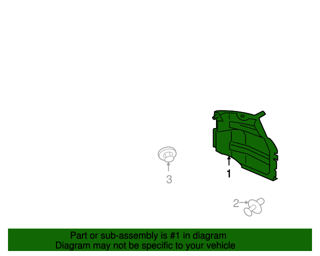 5370A444 Splash Shield 20102015 Mitsubishi Lancer Mitsubishi Direct Parts