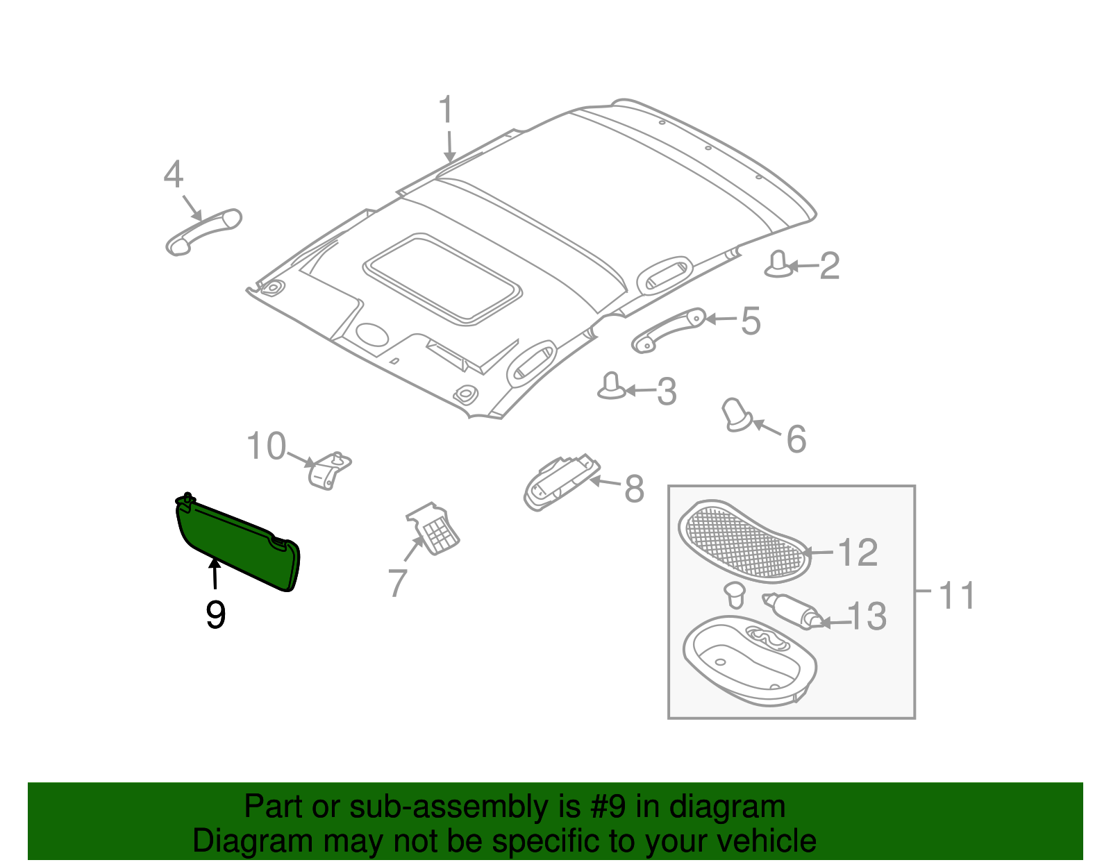 Sunshade - GM (96650117)
