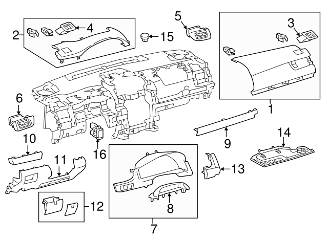 55474-06320-J0 - Trim Plate - 2016 Toyota Camry | Sparks Parts