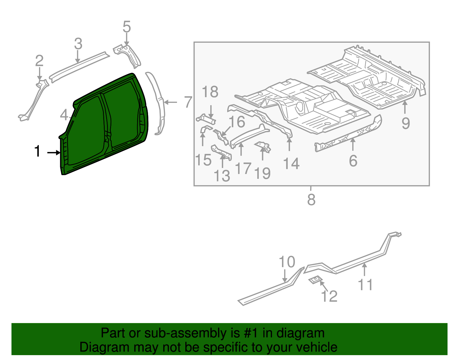 Uniside Assembly - GM (88936958)