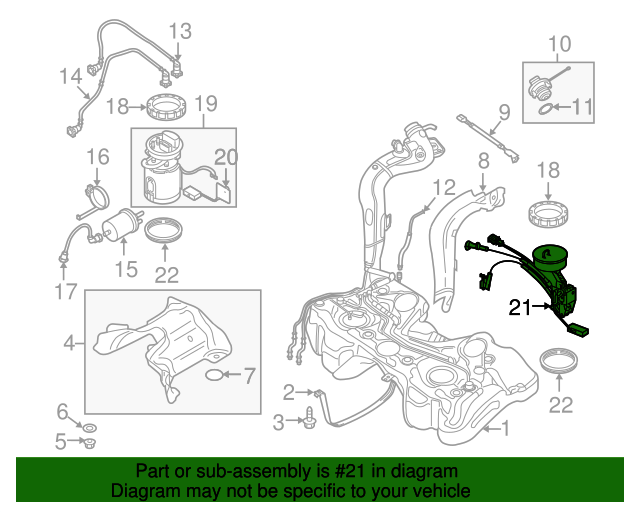 20082015 Audi Fuel Gauge Sending Unit 1K0919673AH OEM Parts Online
