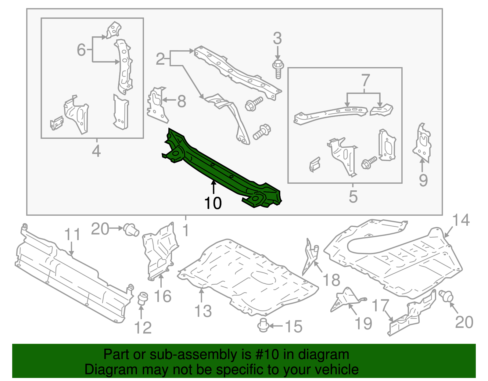 Lower Tie Bar - Scion (SU003-01372)