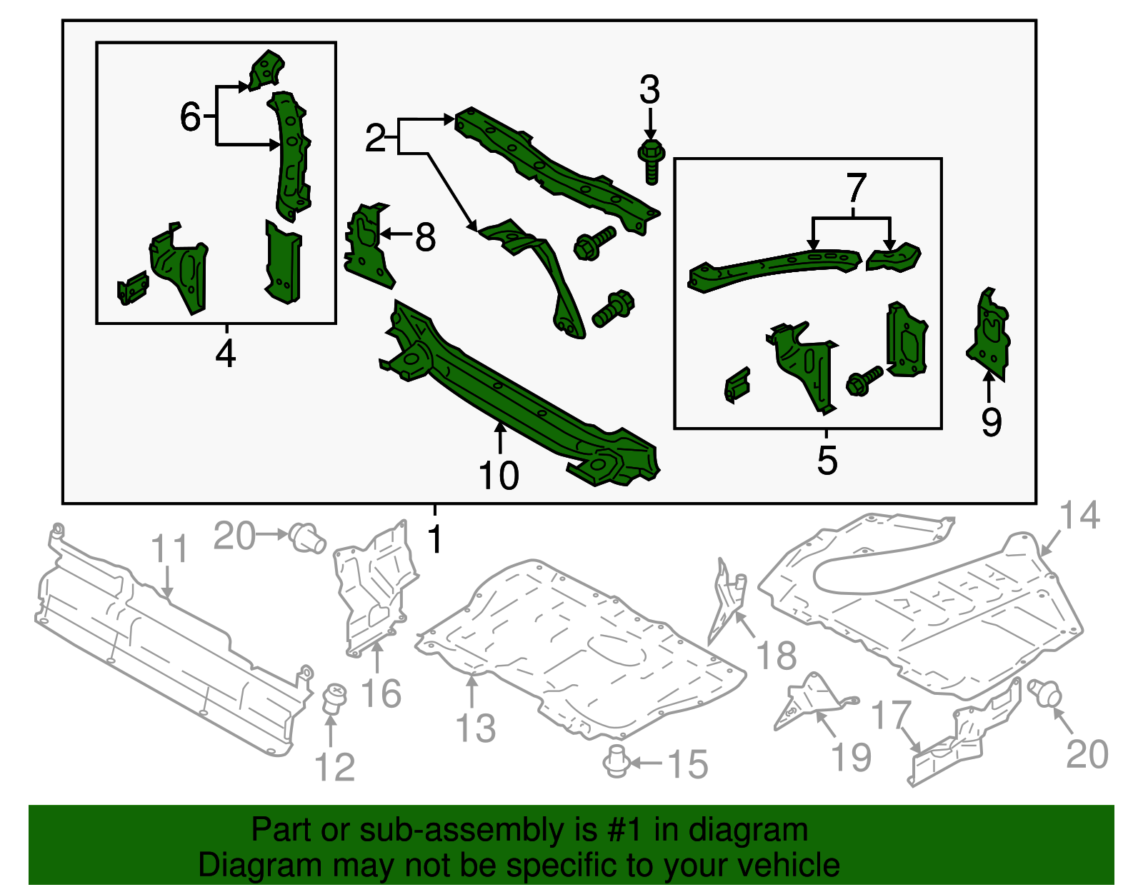 Radiator Support - Scion (SU003-07360)