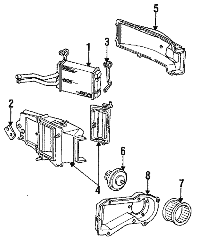 19911993 GM Heater Core Seal 3050134