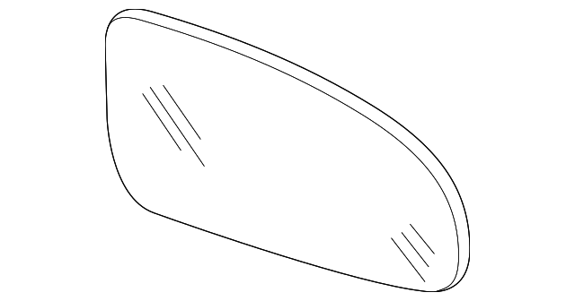 Passenger Side Rearview Mirror Glass - GM (96800778)