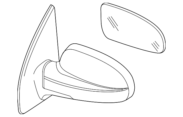 Driver Side Door Mirror - GM (96600802)