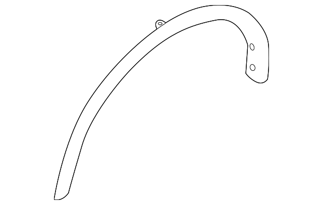 Genuine Nissan OEM Front Right Wheel Opening Molding For 2011-2017 Juke (63860-1KA0A)