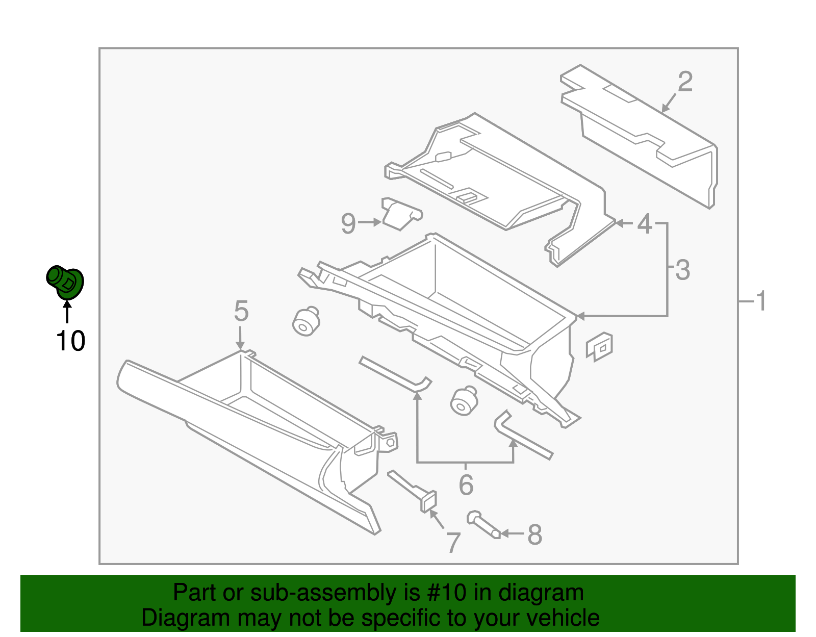 Lock Cylinder - Ford (GD9Z-5406082-A)