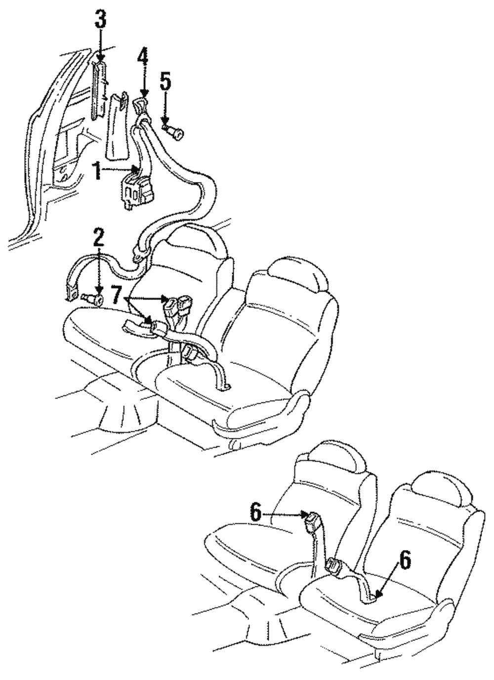 Belt Kit, F/Seat Center                     *Neutral - GM (88894557)