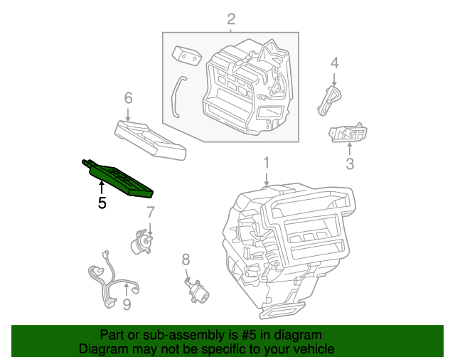 EC0161A08 Heater Core 20012006 Mazda Tribute MazdaSwag