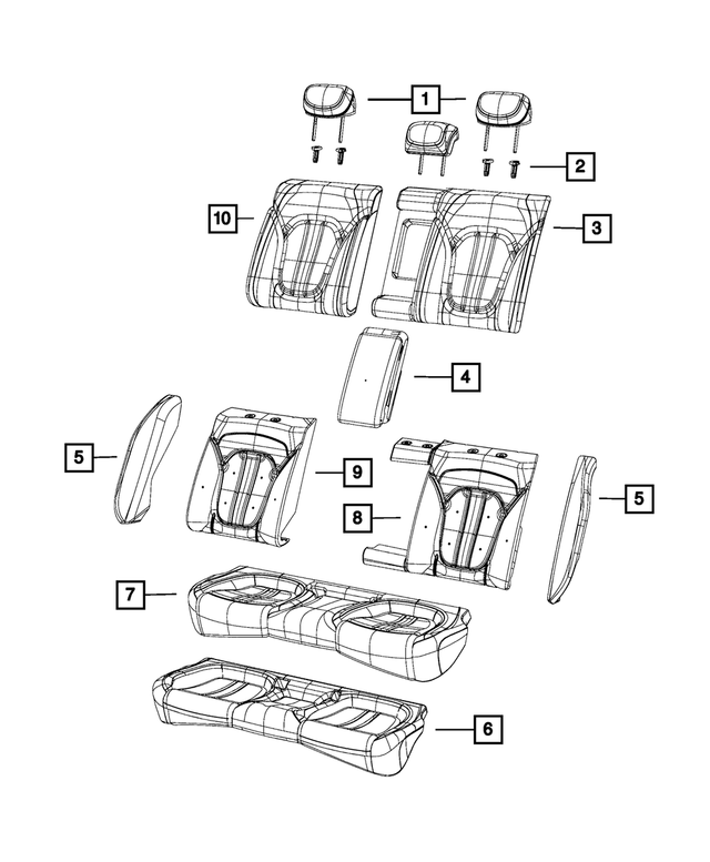 OEM Mopar Seat Bolster, Right For 20152017 Chrysler 200 Part