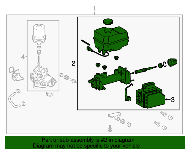20132015 Toyota Master Cylinder 4702504082 OEM Parts Online