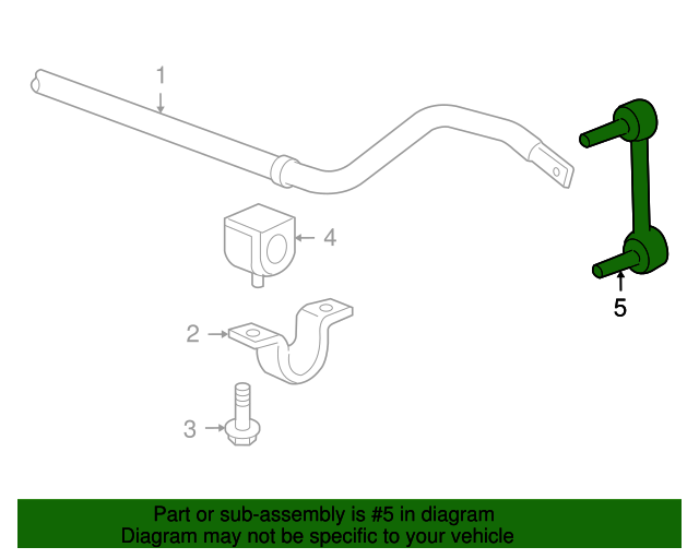 20062010 Hummer Front Suspension Stabilizer Shaft Link 19168014