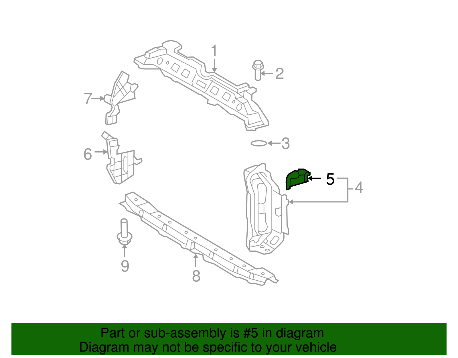 Upper Tie Bar Bracket - Scion (53233-52030)