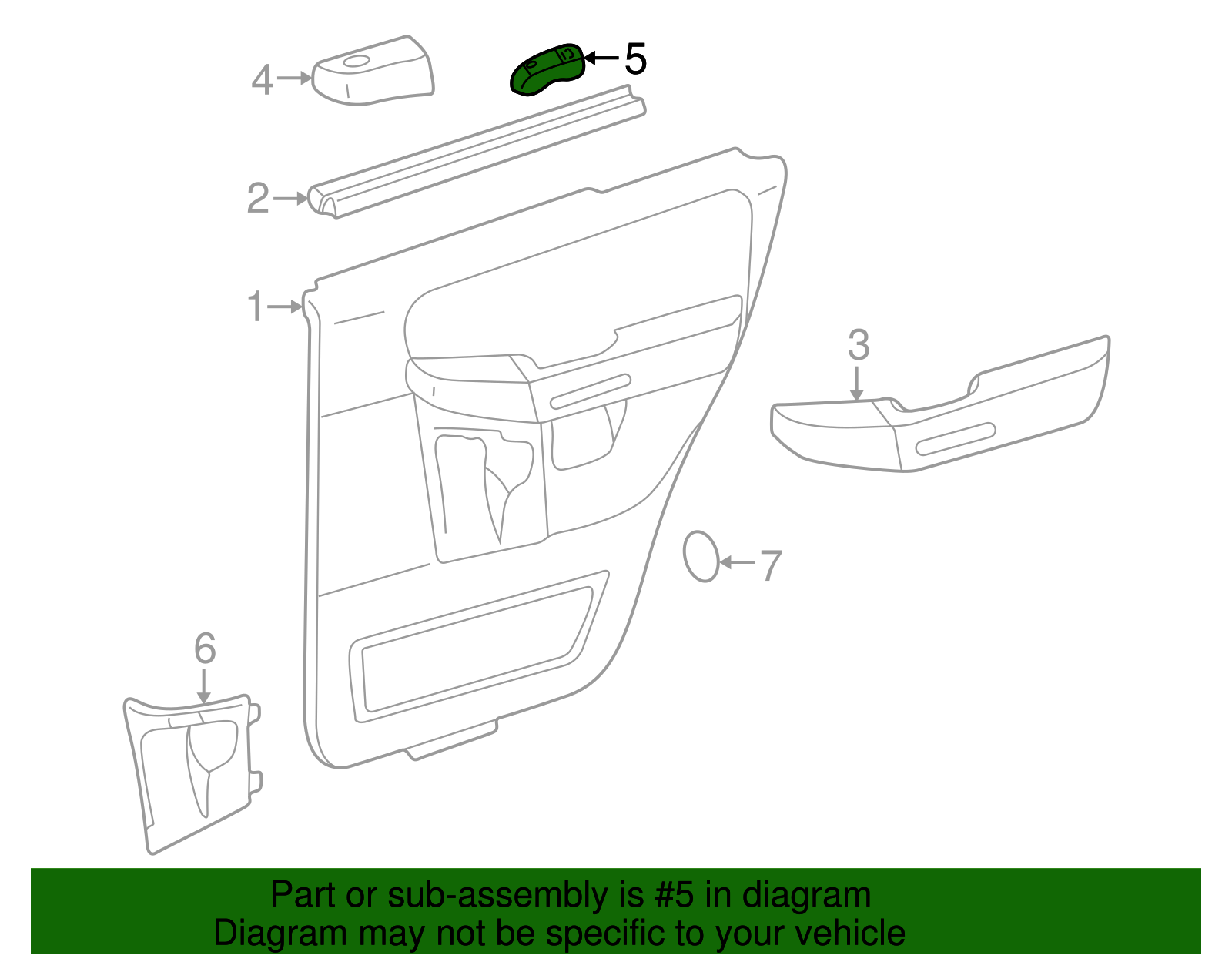 Window Switch - Ford (YF1Z-14529-ABA)