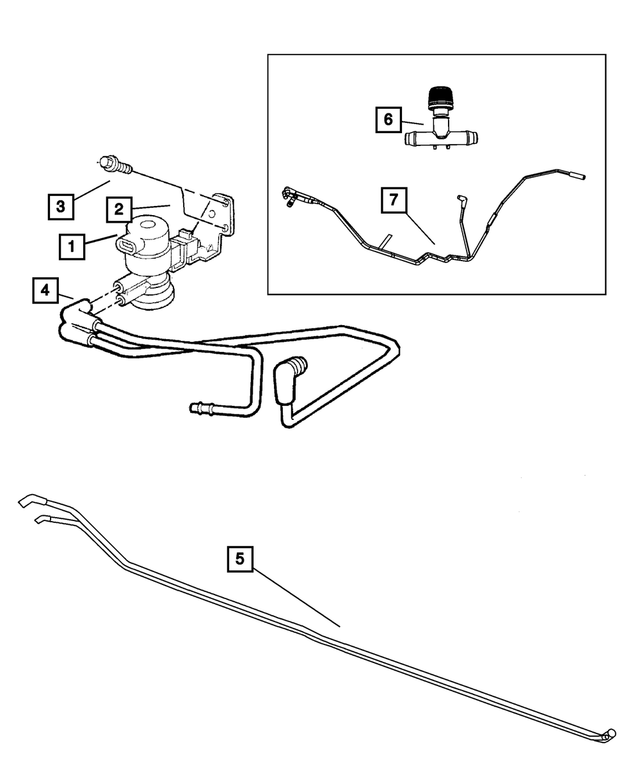 2001 Jeep Cherokee Duty Cycle Purge Solenoid Bracket 56027773AB My
