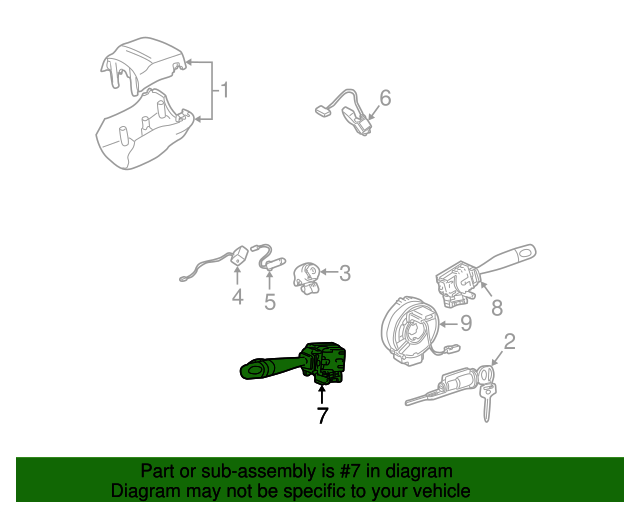 Genuine Toyota OEM Headlamp Switch Assembly – Part #84140-14120, Vehicle Specific Replacement