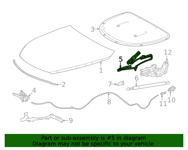5347062031 Lifter Assembly Pop Up OEM Parts To You