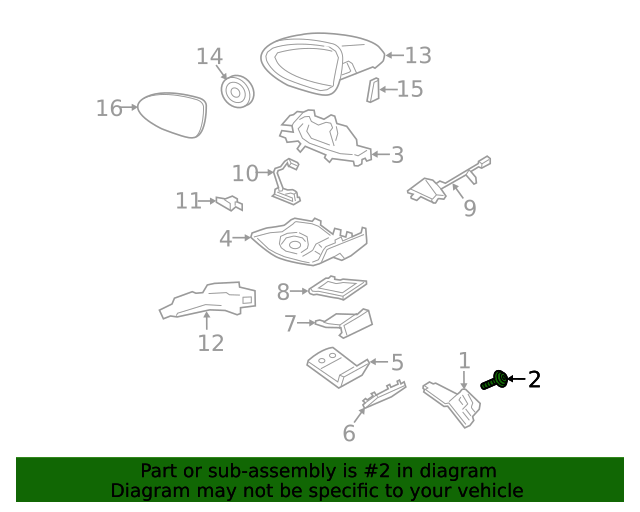 2007-2024 Porsche Mirror Base Bolt N-912-595-01 | OEM Parts Online