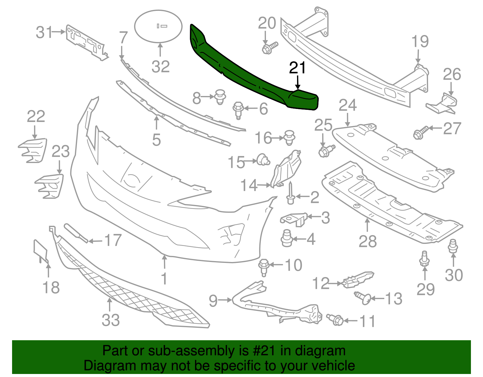 Bumper Impact Absorber (Front) - Scion (SU003-01495)
