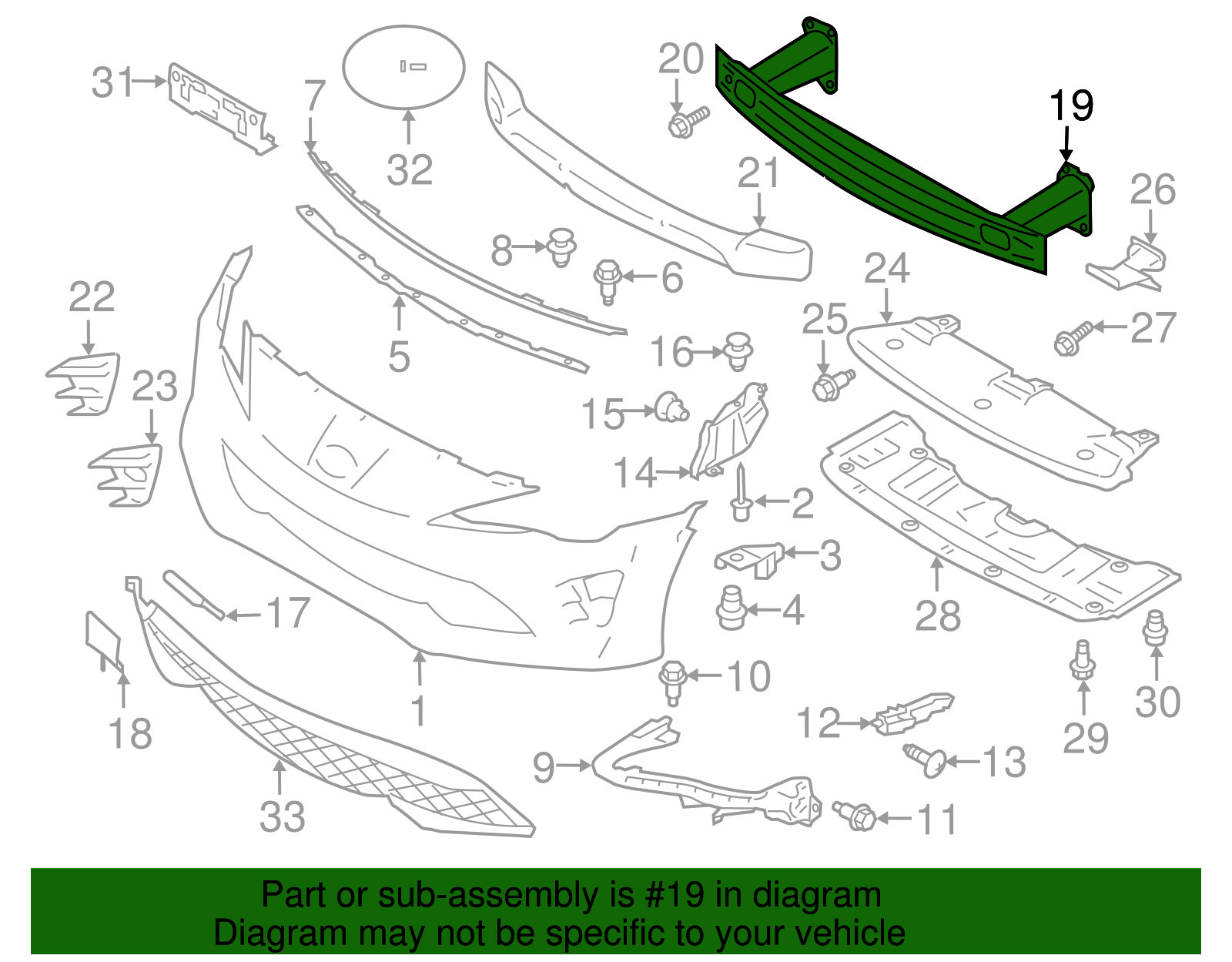 Bumper Impact Bar (Front) - Scion (SU003-01508)