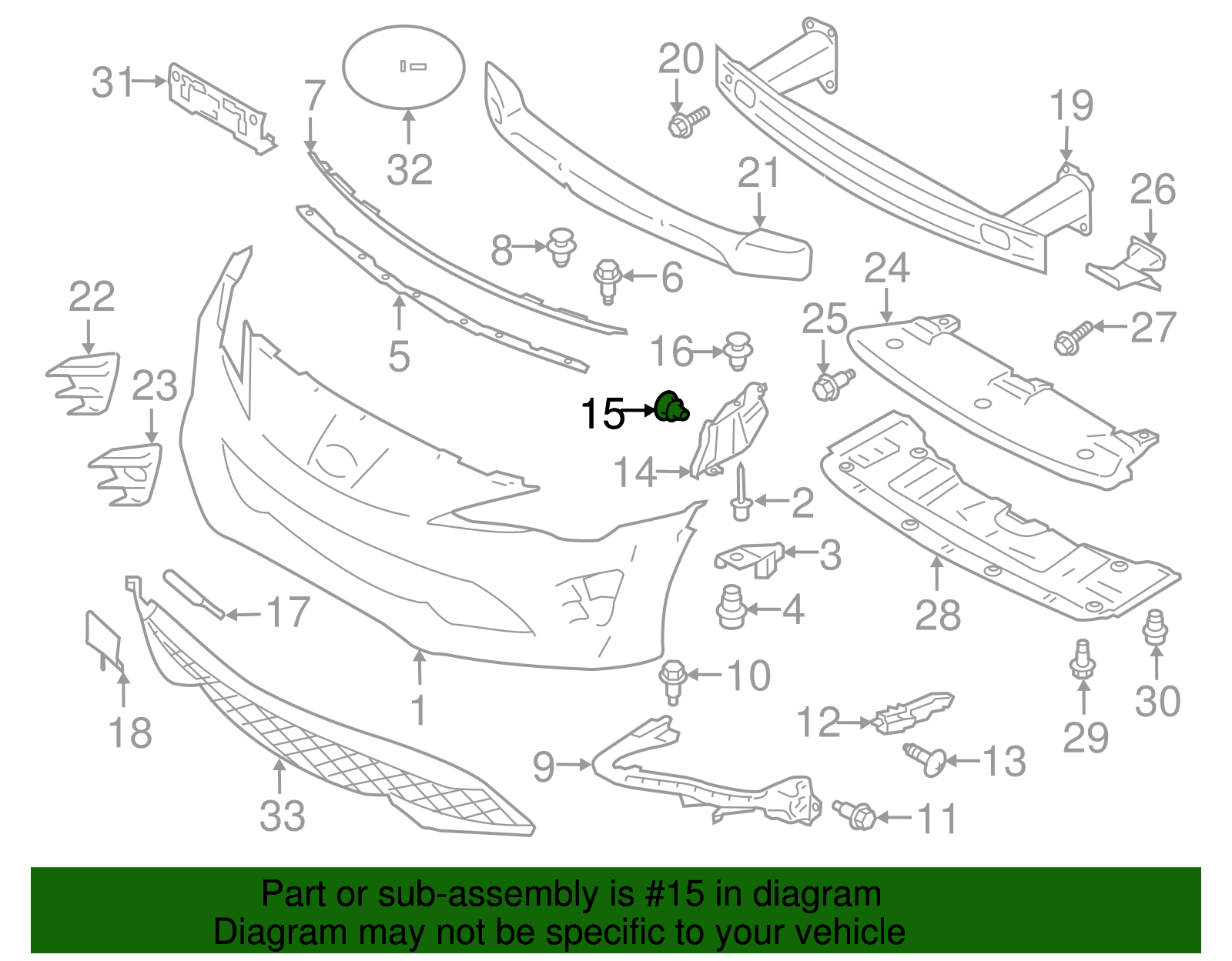 Duct Retainer Clip - Scion (SU003-02985)