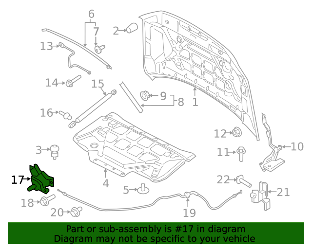 Genuine OEM Ford Hood Latch ML3Z16700D OEM Ford Parts & Accessories
