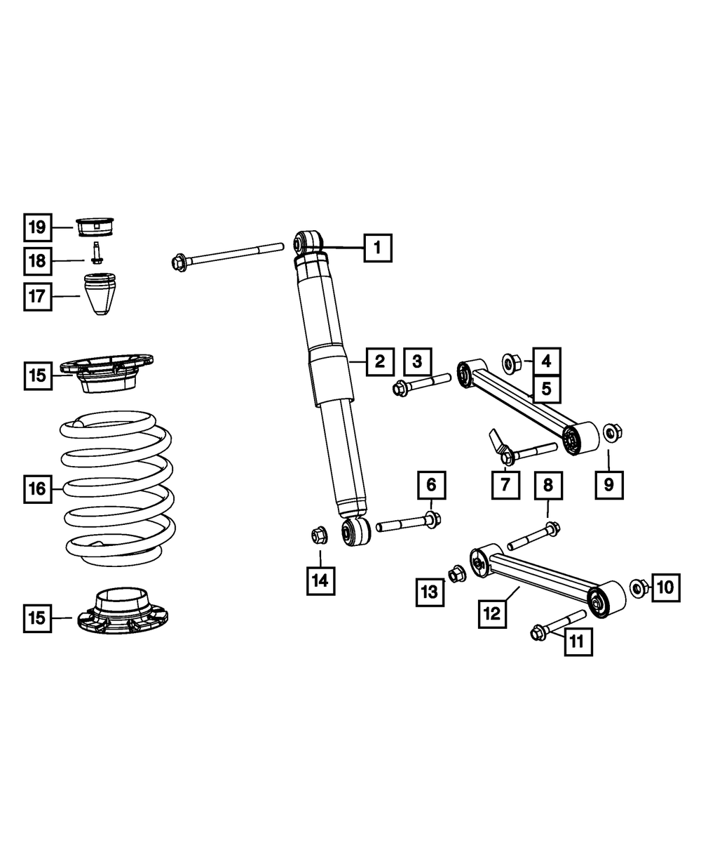 Butée Pare-chocs Arrière Pour Jeep Commander 2006-2010 - Réf. 52089343AA - 9