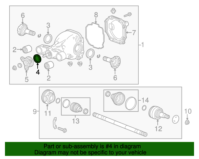 92230584 Differential Oil Seal 20102019 GM World Parts Direct