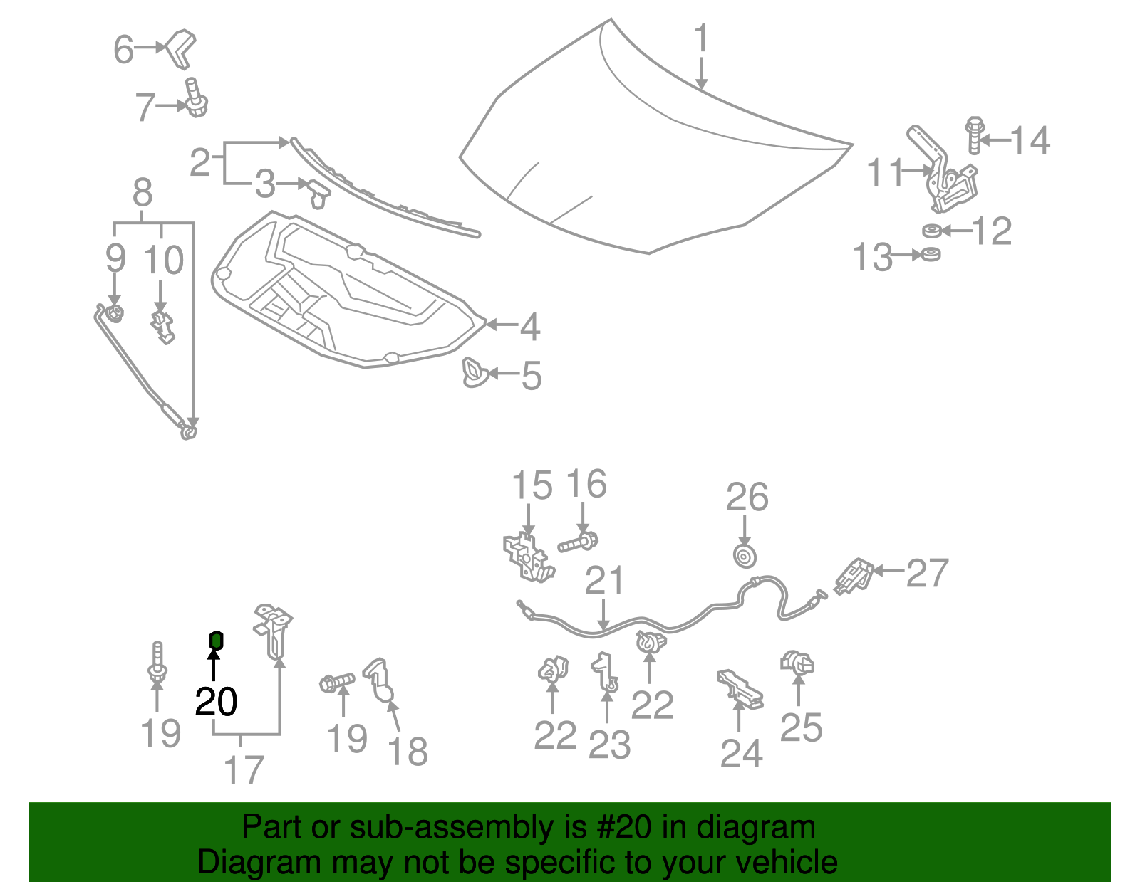 Safety Catch Cushion - Toyota (90905-40005)