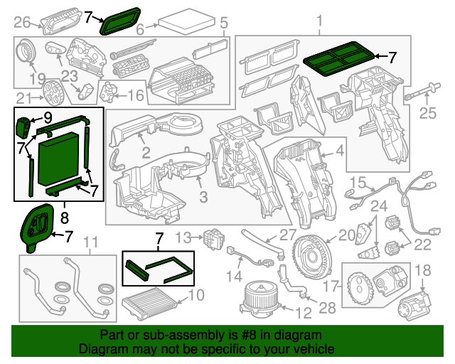 20112016 Chevrolet Air Conditioning Evaporator Core Kit 13363450 My