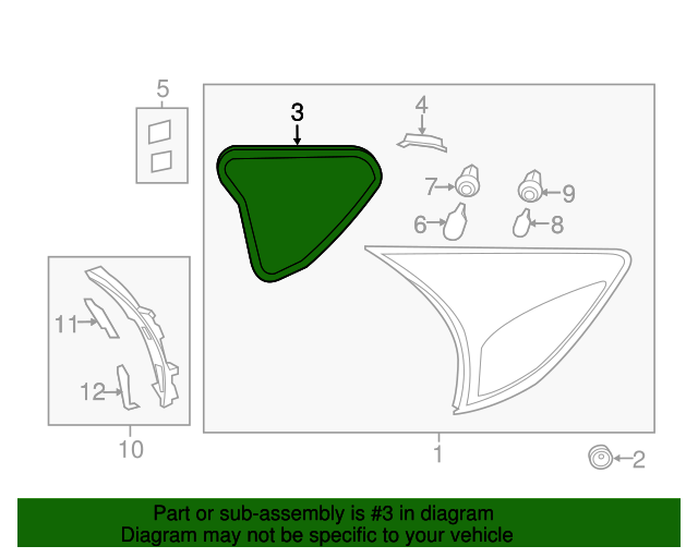 20132016 Mazda CX5 Gasket Passenger Side (RH) KD53513H8B