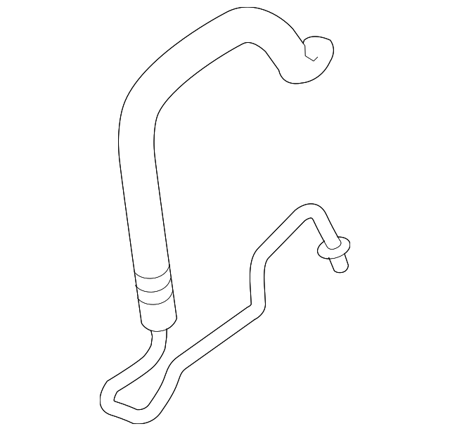 20062007 GM Power Steering Return Hose 15813687 QuirkParts