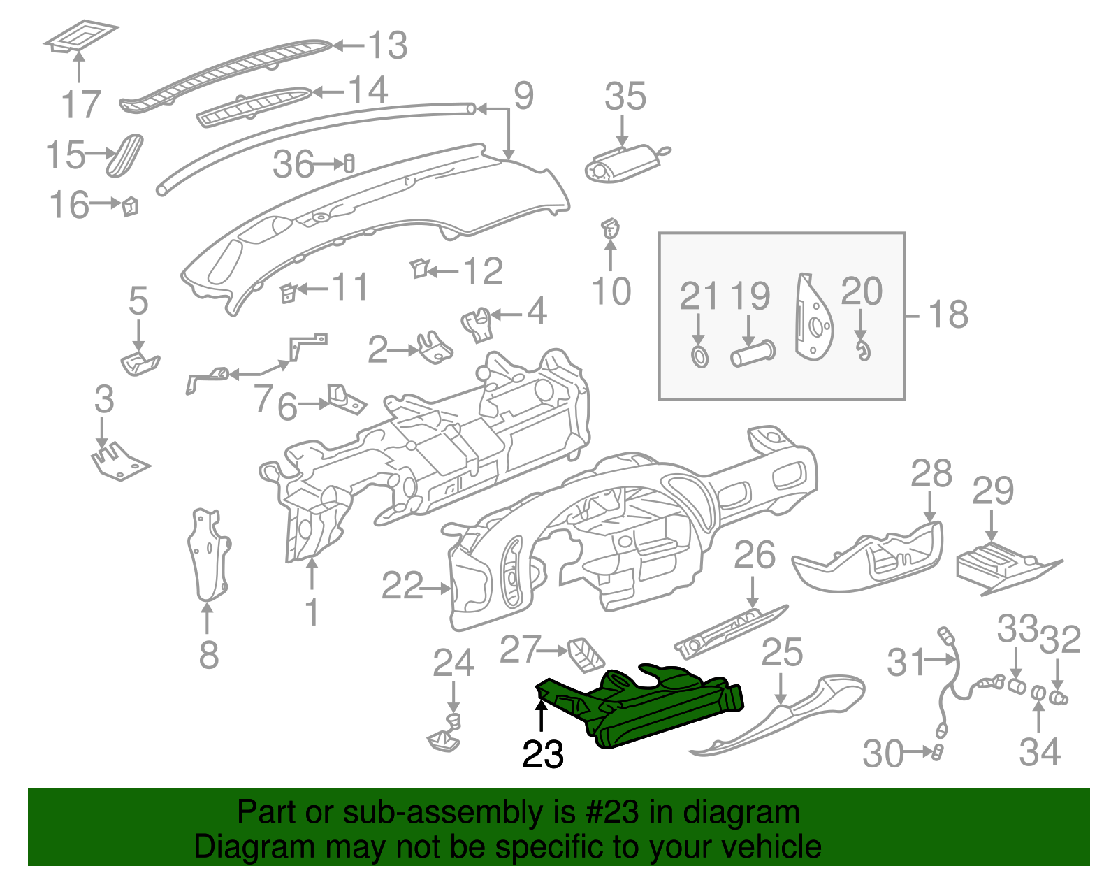 Insulator - Buick (25731479)