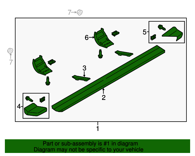 20152020 Ford F150 OEM Running Board FL3Z16451KC Ford Parts Center