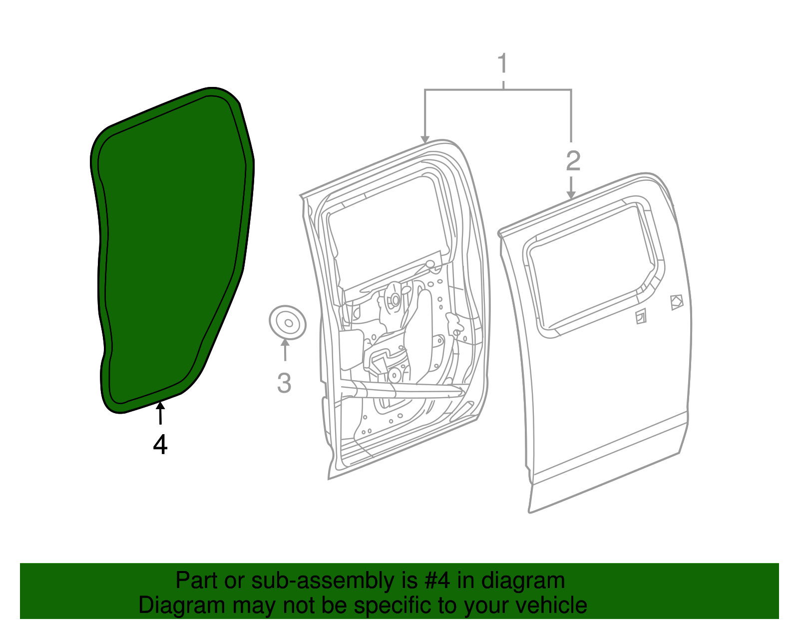 Weatherstrip Assembly-Rear S/D - GM (93355097)