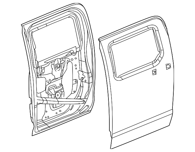 Door Assembly-Rear Side - GM (93355074)