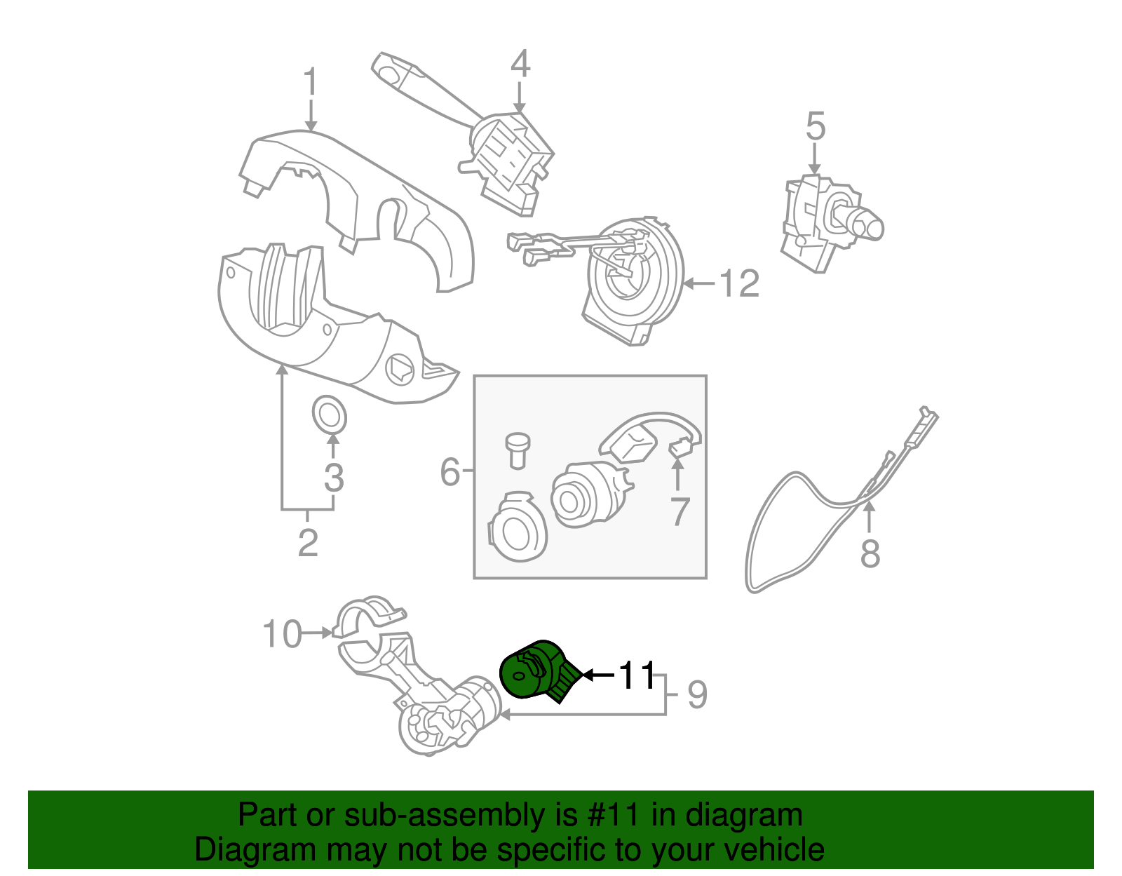 2006-2012 Hyundai Ignition Switch 93110-3K000 | OEM Parts Online