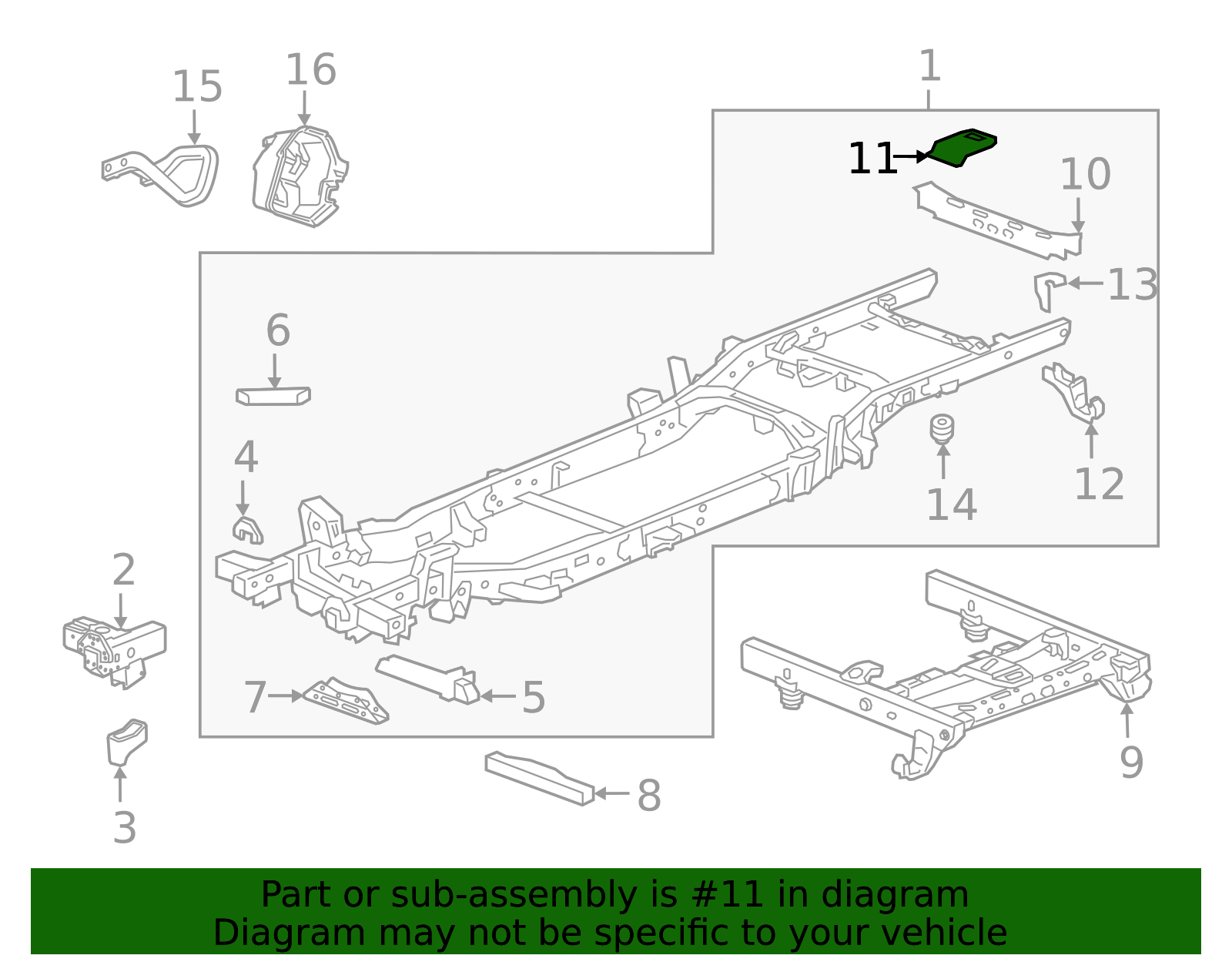 Spare Tire Carrier - GM (84398005)
