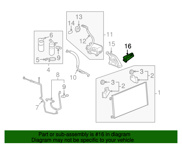 12612834 GM Air Conditioning Compressor Bracket Brace GM Parts Store
