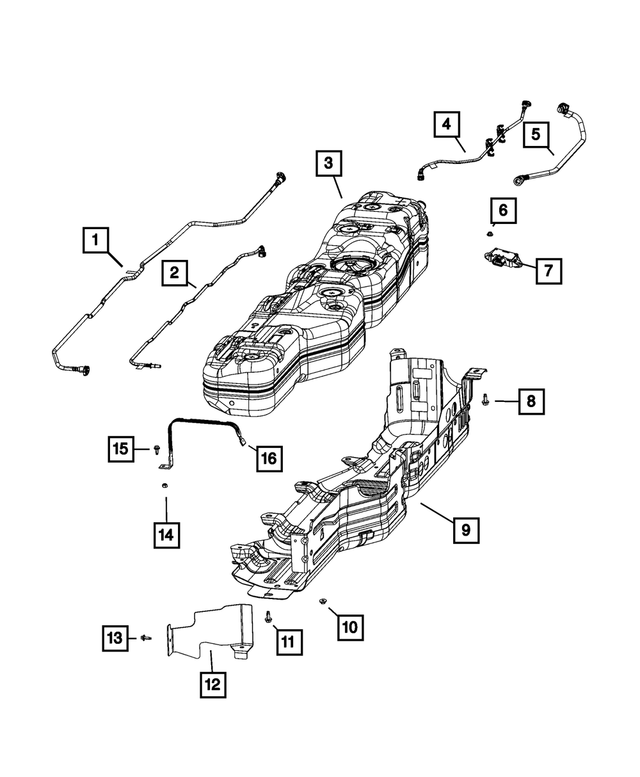 20202024 Jeep Gladiator Fuel Tank Skid Plate 68332308AB Mopar eStore