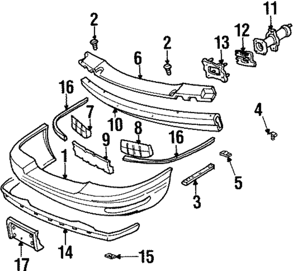 Front Bumper Cover - GM (25644983)