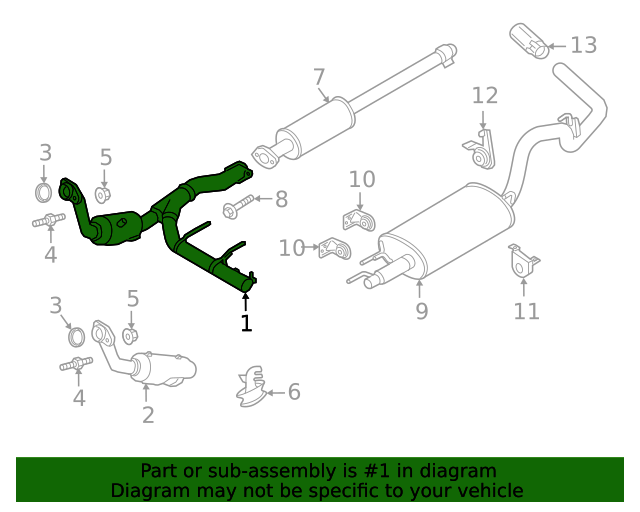 JL3Z5E212K Catalytic Converter 20182020 Ford F150 Livermore Ford Parts