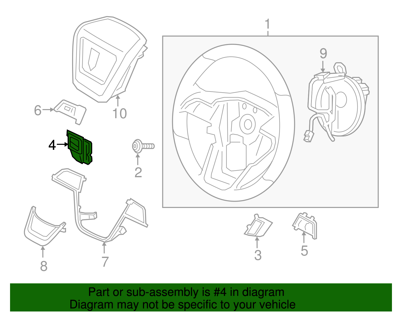 Cruise Switch - Ford (GD9Z-9C888-CA)