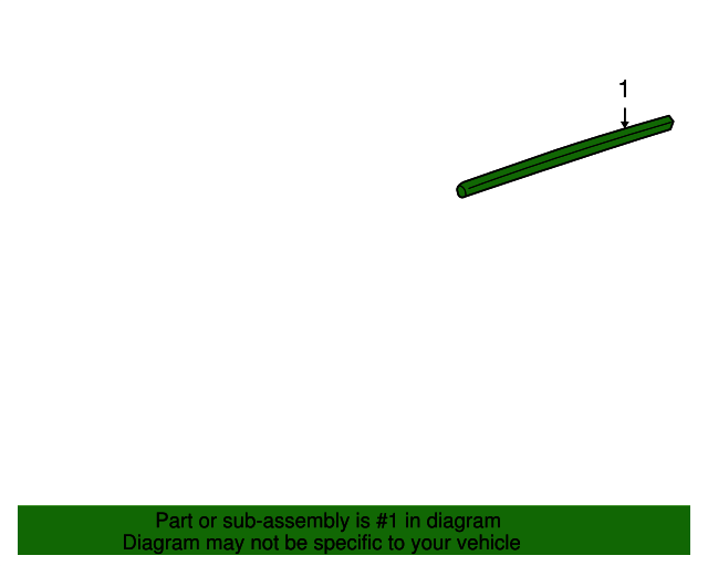 20072014 GM Roof Panel Joint Finish Molding 22743309 QuirkParts